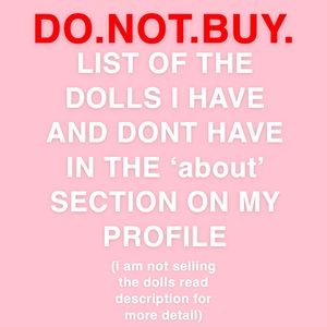 !DO NOT BUY! Trying to collect one direction dolls